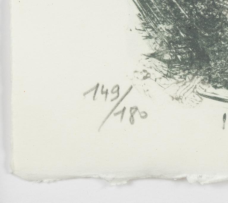 Theo Tobiasse, lithograph in colours, signed 149/180.