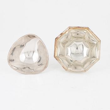 Five silver bowls, Sweden, 1957-1968.