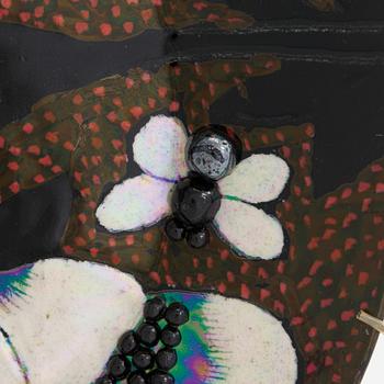 Birger Kaipiainen, koristelautanen, kivitavaraa, signeerattu  Kaipiainen, Arabia Finland.