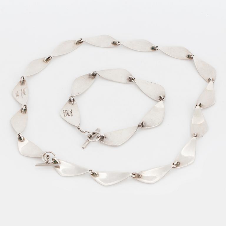 ULRICH, collier och armband, sterlingsilver, Danmark.