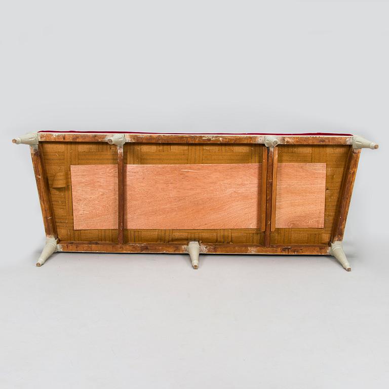 A Swedish Gustavian sofa, late 18th century.