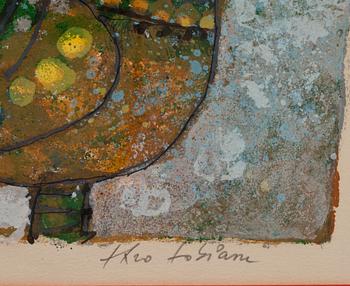 THEO TOBIASSE, färglitografi, signerad. E.A.