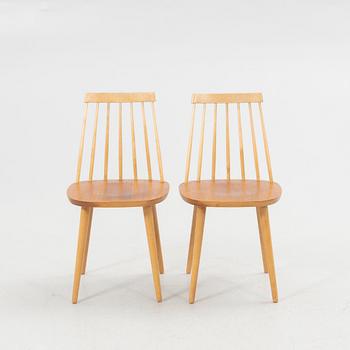 Yngve Ekström, Chairs, 4 pcs, "Pinnockio", Stolab, 1950s/60s.