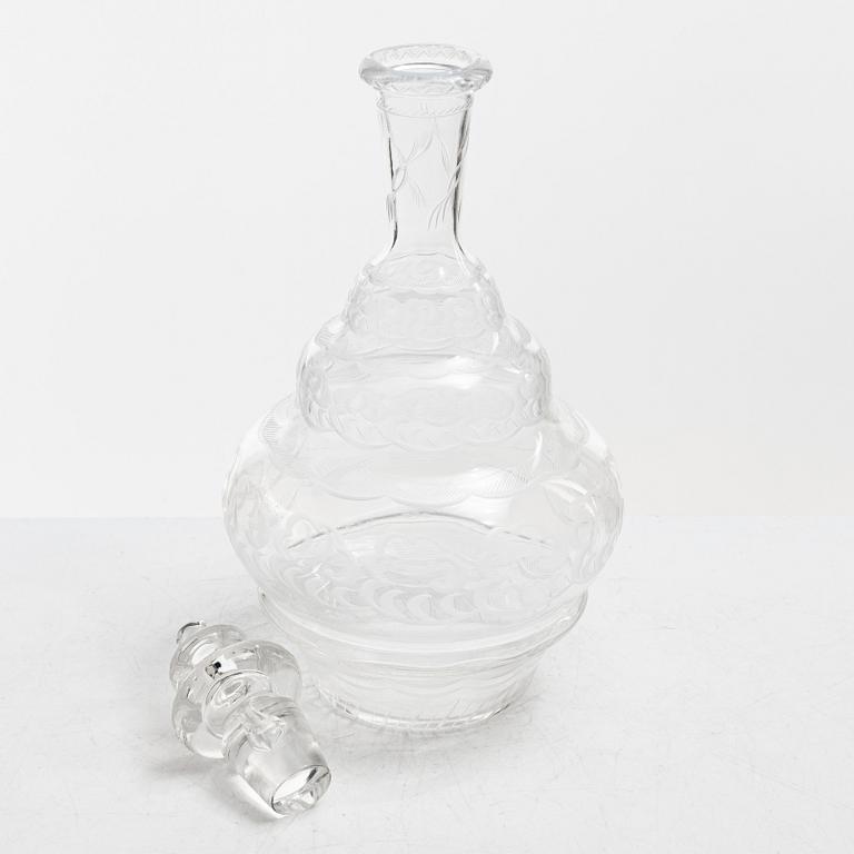 Simon Gate, a 61-piece 'Molnet' glass service, Orrefors.