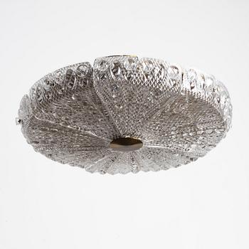 Carl Fagerlund, ceiling lamp, Orrefors, second half of the 20th century.