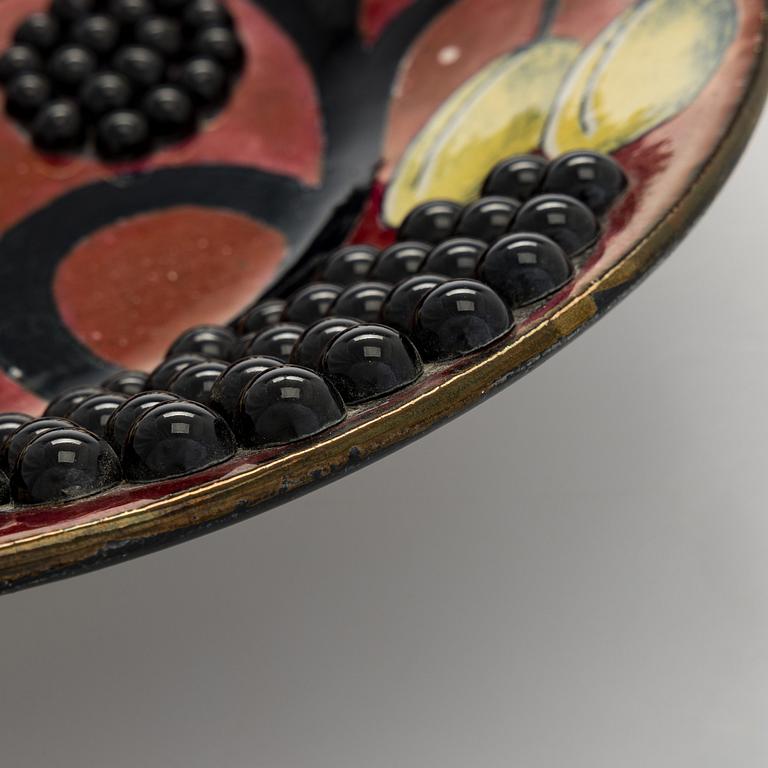 Birger Kaipiainen, Decorative dish, stoneware, signed Kaipiainen Arabia.
