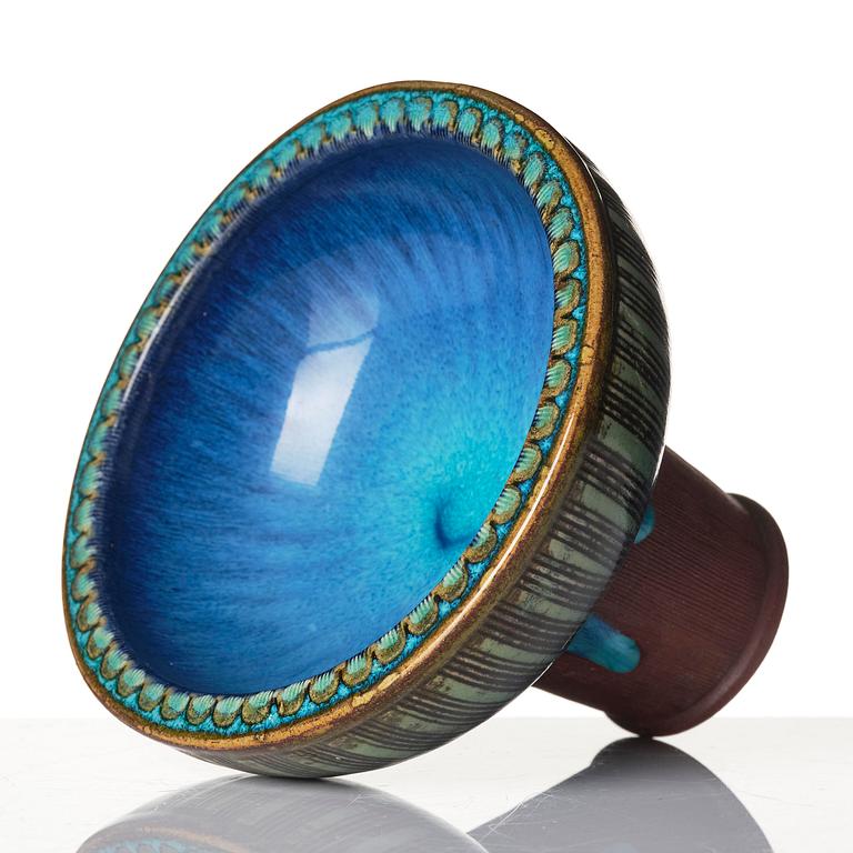 Wilhelm Kåge, skål, "Farsta", stengods, Gustavsbergs Studio 1952.