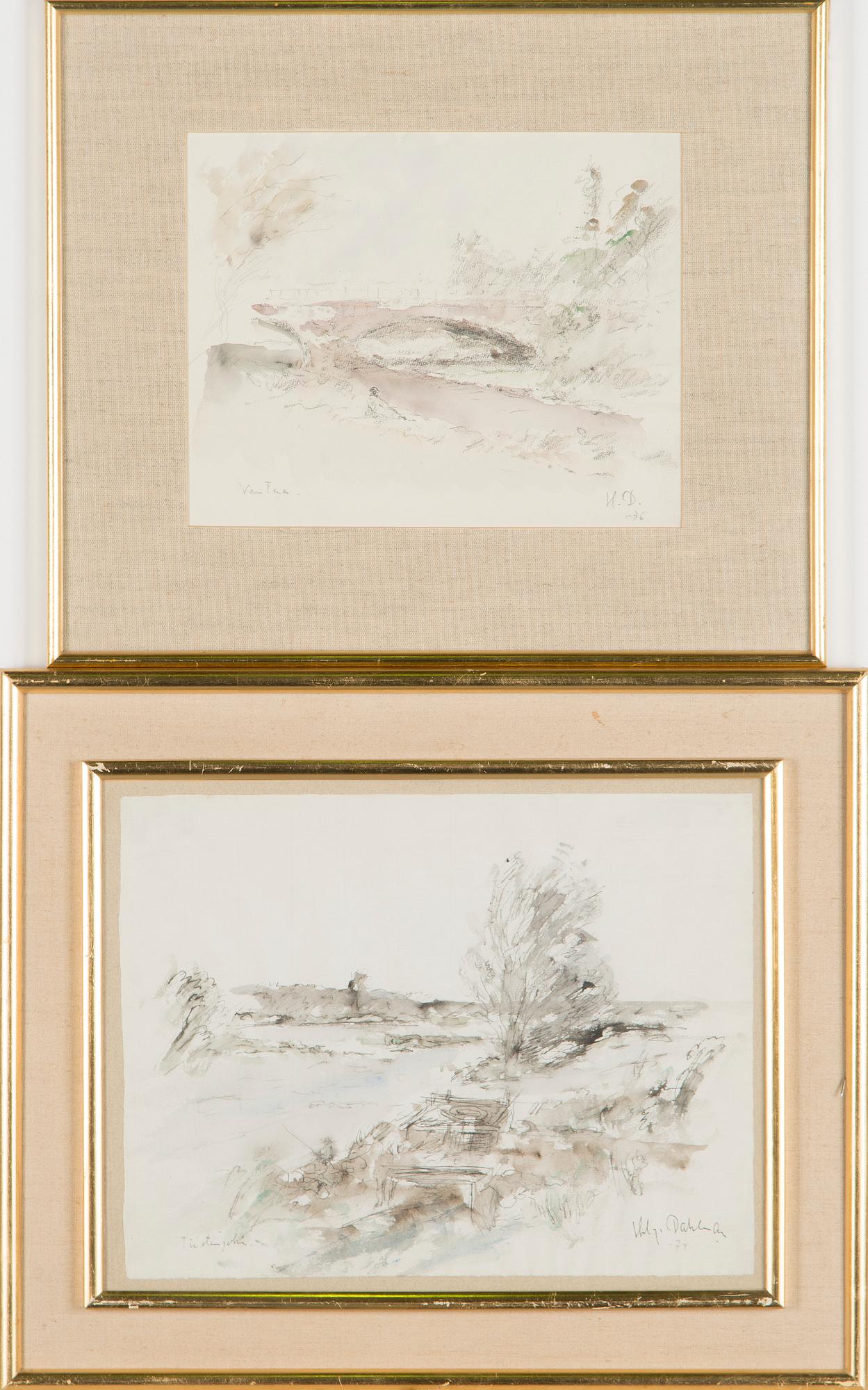 Helge Dahlman, River Motifs, 2 pcs.