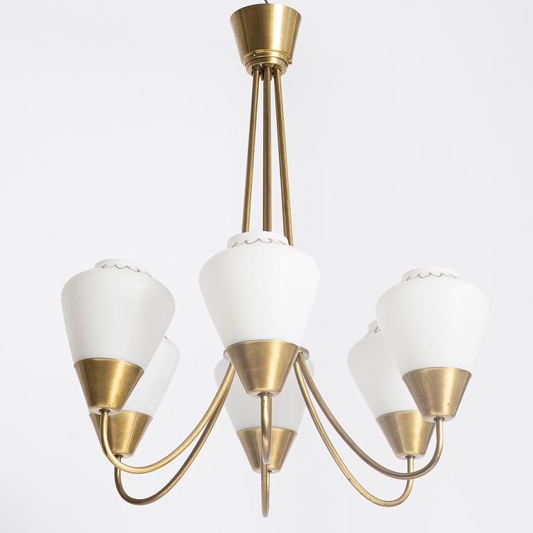 A Scandinavian Modern ceiling lamp, 1940s/50s.