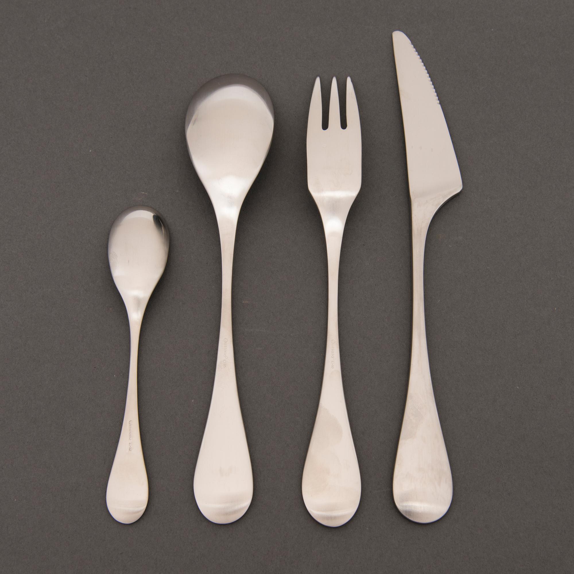 NANNY STILL, ATERINSARJA, 24 osaa, "Mango" Iittala, signeerattu alkuperäispakkaus Nanny Still 3/2 -03.