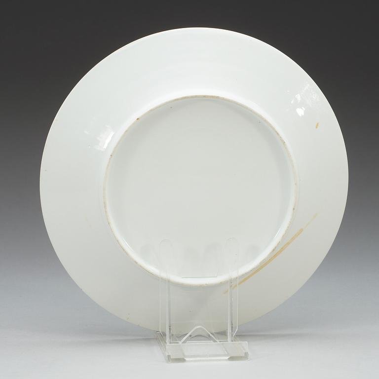 TALLRIKAR, 11 stycken, porslin. Frankrike, omkring 1800.