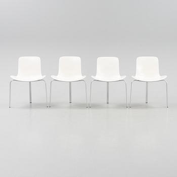 A set of four model PK8 chairs by  Poul Kjaerholm for Fritz Hansen, designed 1978.