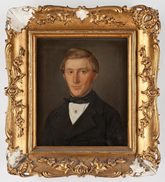 OKÄND KONSTNÄR, ett par, empire, olja på duk, ej sign, , 1800-talets första hälft.