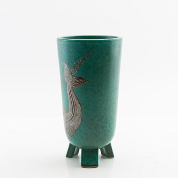 Wilhelm Kåge, vase, stoneware, "Argenta", Gustavsberg.