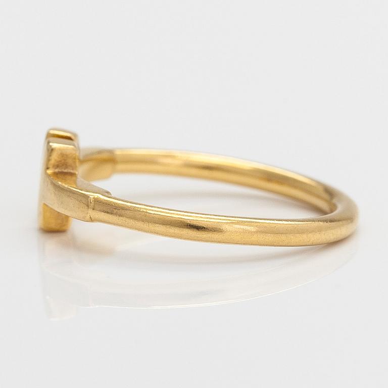 Tiffany & Co, sormus, "T-wire", 18K kultaa.