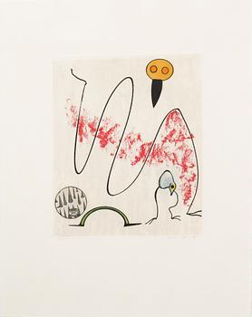 MAX ERNST, etching in colours, signed and numbered 69/100.