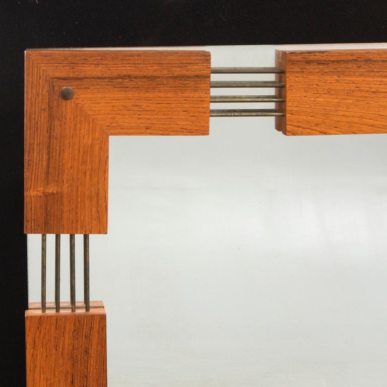 A Swedish Gt jacaranda mirror 1960/70s.