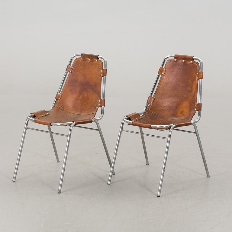 A PAIR OF "LES ARCS" BY CHARLOTTE PERRIAND.