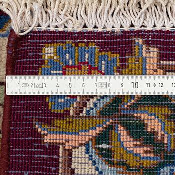 Carpet, Figural Kashmar, approx. 380 x 295 cm.