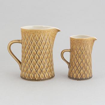 Jens Quistgaard, a part 'Relief' coffee and tea stoneware service, 40 pieces, Kronjyden Nissen/Bing & Gröndahl, Denmark.