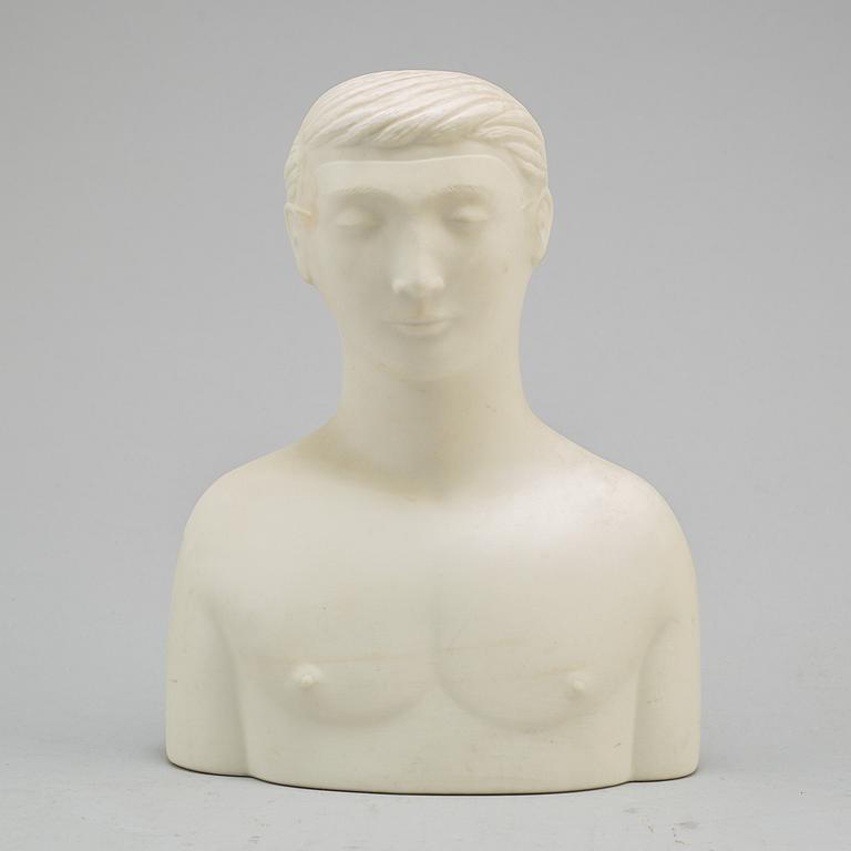 A parian figurine by Stig Lindberg, Gustavsberg, designed 1944.