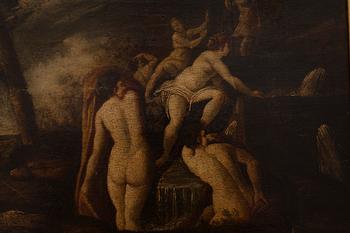 OKÄND KONSTNÄR, Olja på duk, 1700/1800-tal.