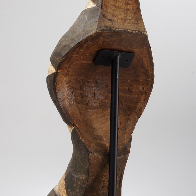 A sculpture, "a-Mantsho-ña-Tshol", reportedly from Baga, Senegal, from the second half of the 20:th century.