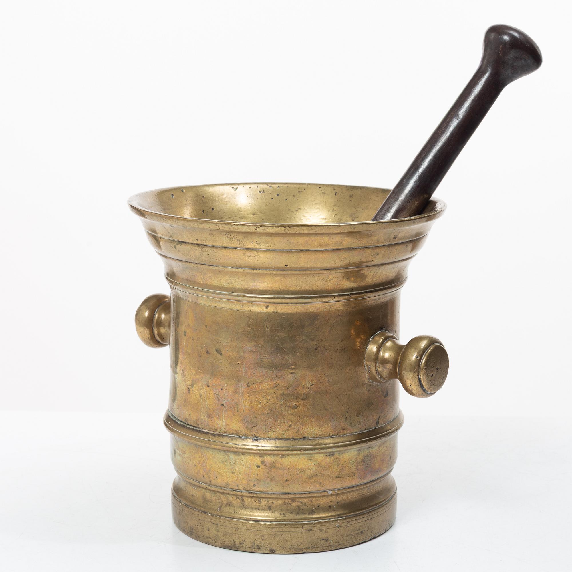 A large bronze, mortar,  19th century.