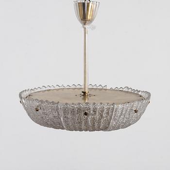 Carl Fagerlund, taklampa, Orrefors, sent 1900-tal.