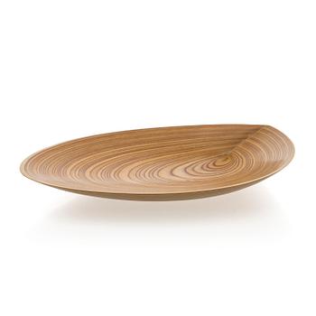 Tapio Wirkkala, a plywood dish, signed TW.