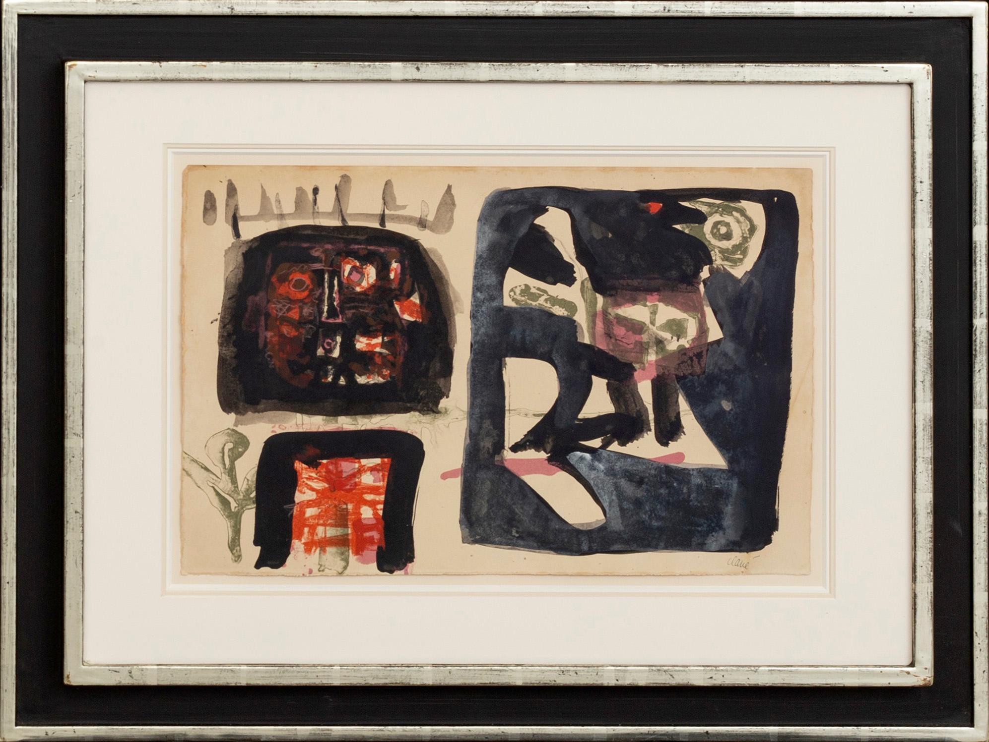 ANTONI CLAVÉ, mixed media, signed.