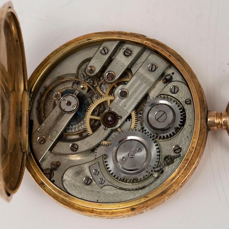 POCKET WATCH, 14K, 50,5 mm.