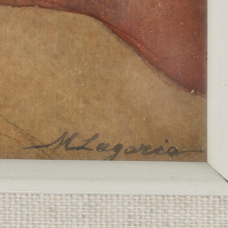 MARIA LAGORIO, gouache, signerad.