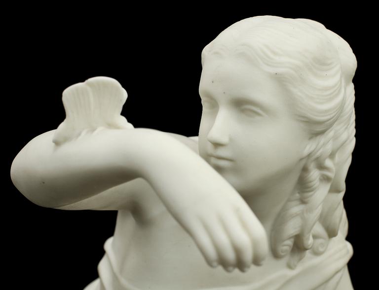 FIGURIN, parian, Gustavsberg, sekelskiftet 1800/1900.