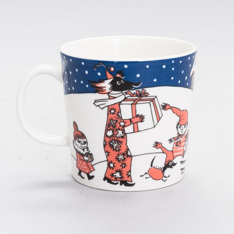 Muumimuki, "Joulutervehdys", posliinia, Moomin Characters, Arabia 1997-2002.