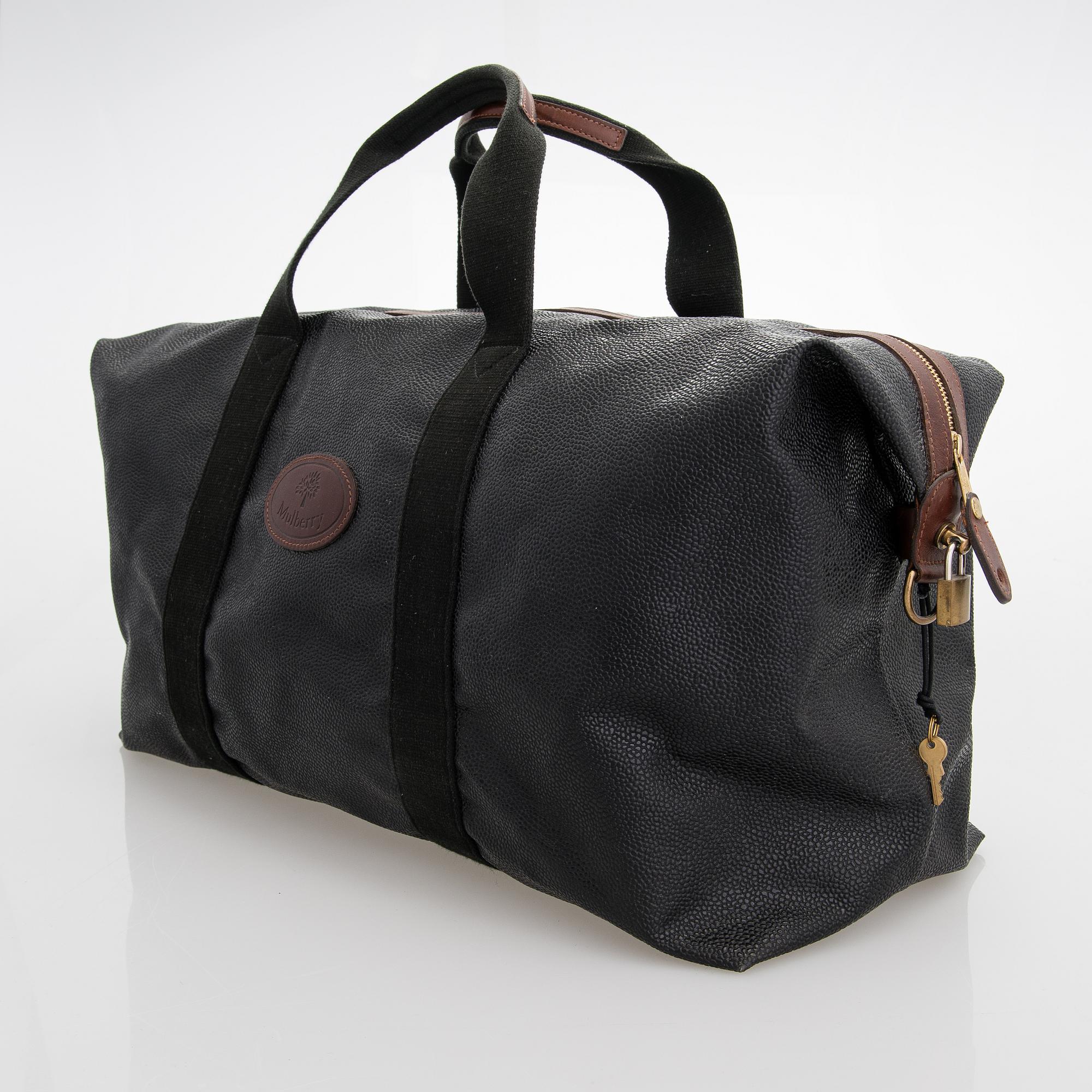 Mulberry, A "Medium Clipper" weekend bag.