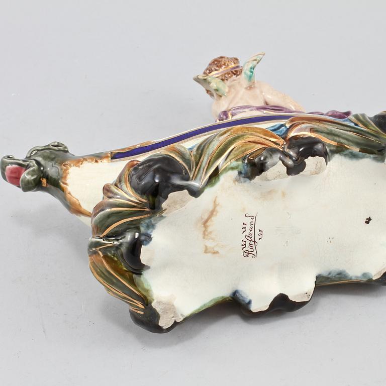 JARDINIERE, majolika, Rörstrand, efter 1883.