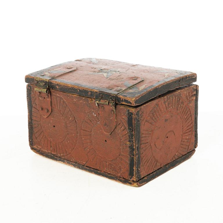 Boxes, 3 pcs, folk art, 19th century.