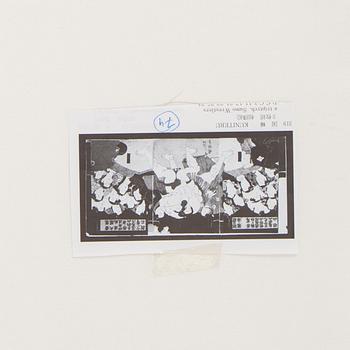 UTAGAWA KUNITERU (1830-1875), triptych, color woodblock print. Japan, 19th century. 'Sumo Wrestlers'.