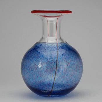 FLASKA, glas, Bertil Vallien, Kosta Boda.