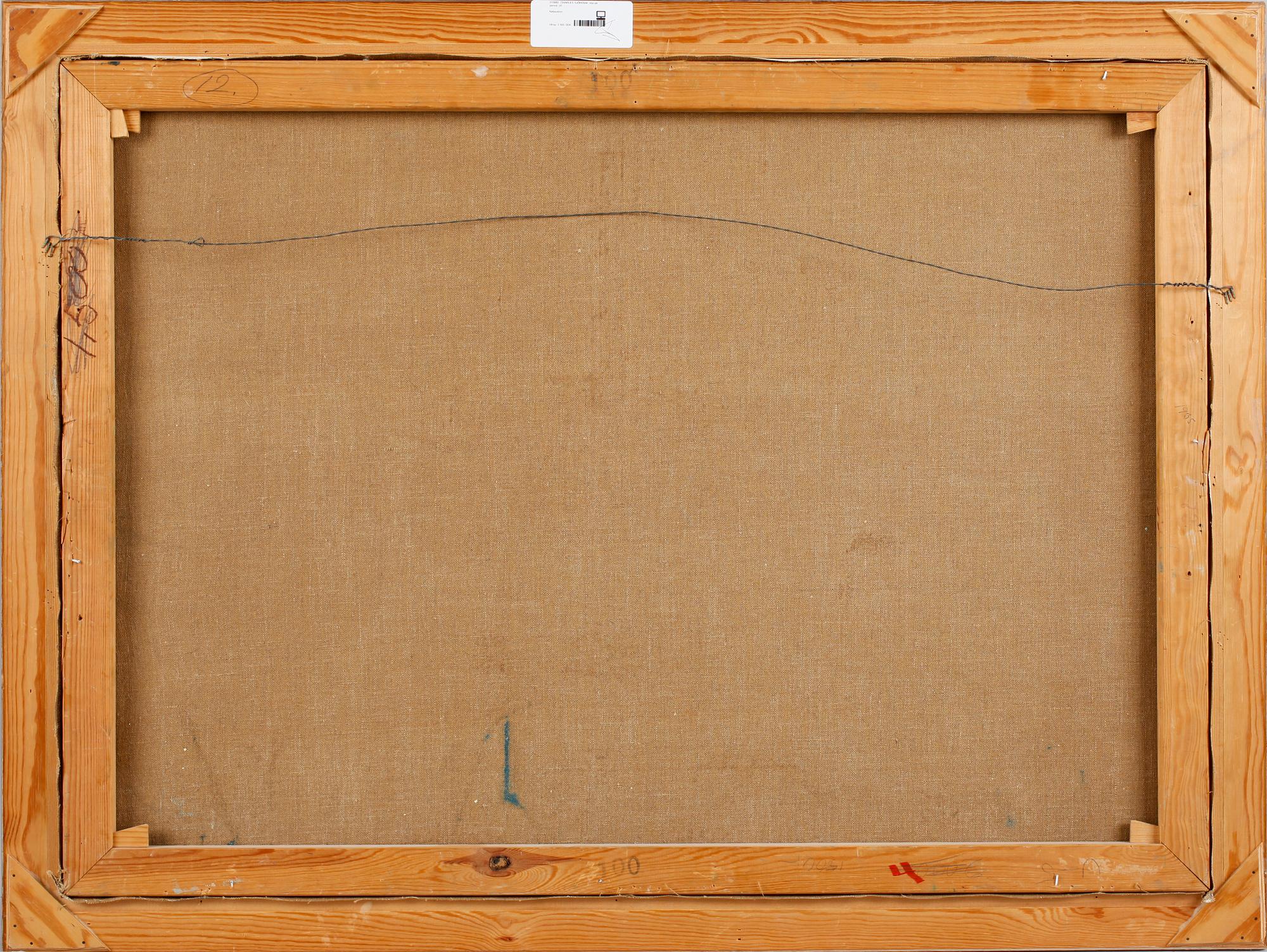 CHARLES SJÖHOLM, olja på duk, sign.