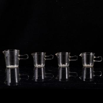 WILHELM WAGENFELD,  glasservis, 11 delar, Jenaer Glaswerk, Schott & Gen, Tyskland.