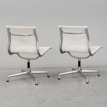 CHARLES & RAY EAMES, a pair of 'EA 108' chairs, Vitra.