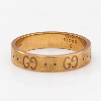 Gucci, An 18K gold ring "Icon". Marked Gucci, Made in Italy, 13.