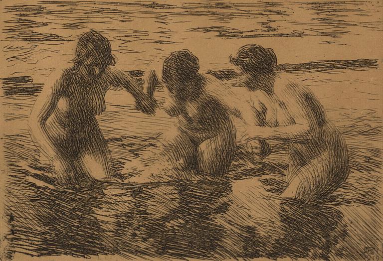 ANDERS ZORN, etching, signed.