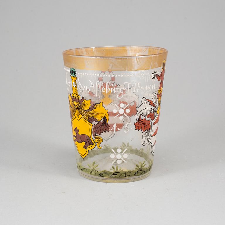 PRAKTBÄGARE, glas. Historismus, omkring 1900.