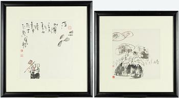 Hao Aiping, "Spring rain" och "Falling leaves".