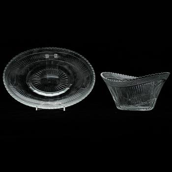 SKÅL MED FAT, glas, 1800-talets slut.