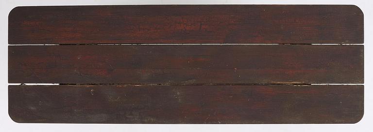 Axel Einar Hjorth, a stained pine "Skoga" table, Nordiska Kompaniet, Sweden, 1930s.