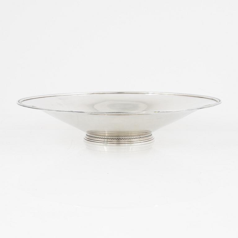 Erik Fleming, a sterling silver bowl, Atelier Borgila, Stockholm 1954.